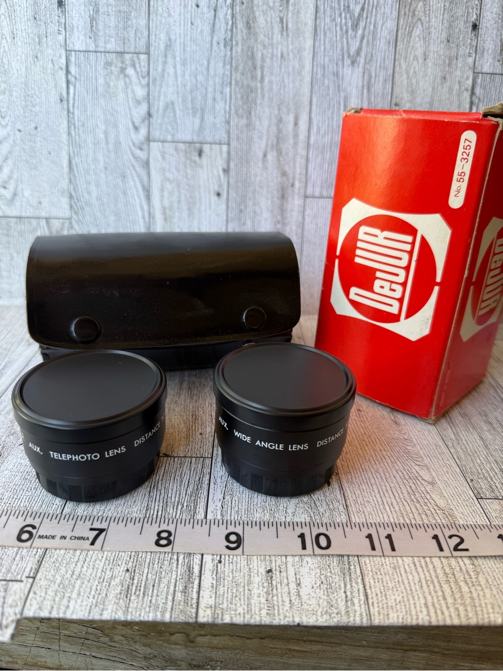 Wide Angle & Telephoto Lens Set – Black